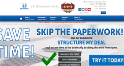 Desktop Screenshot of jpthibodeauxhonda.com